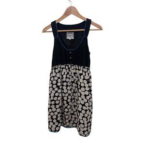 Anthropologie Floreat Polka Dot Silk‎ Dress, Size 2